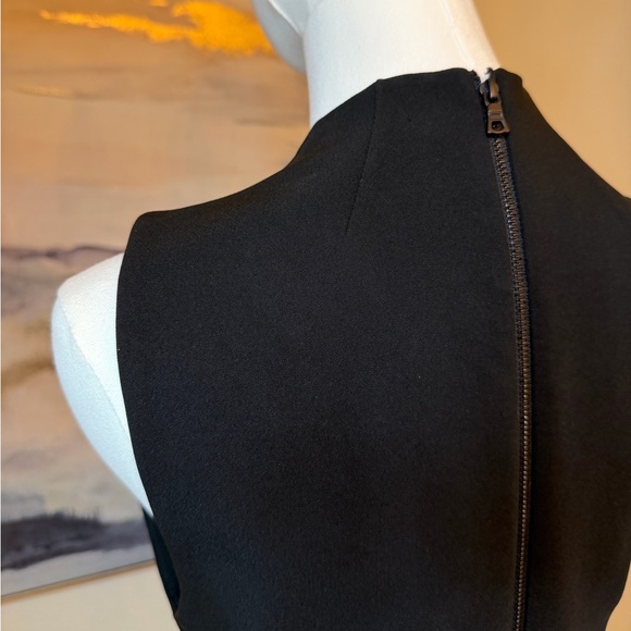 Alice + Olivia Black Faux Wrap Silhouette Asymmetrical Dress - Picture 11 of 16